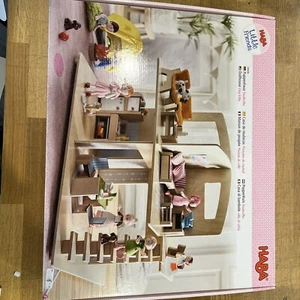 HABA Little Friends Dollhouse City Villa with 10 Pieces of Furniture - Picture 1 of 1