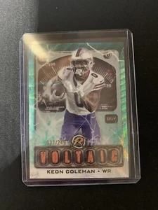Keon Coleman 2024 Topps Resurgence Voltaic Aqua Surge /249 Buffalo Bills RC💥 - Picture 1 of 4