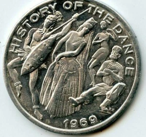 Mardi Gras Doubloon Krewe of Alla 1969 Aluminum - Picture 1 of 2