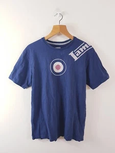 LAMBRETTA Men’s Blue Embroidered Logo Casual T-Shirt Size Large 100% Cotton - Picture 1 of 13