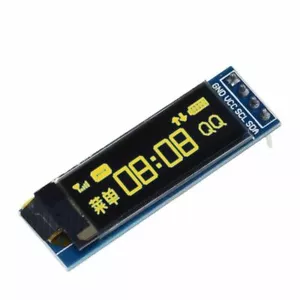 0,91 Zoll 128x32 IIC I2C gelb OLED Display Modul DC3,3V 5V 128*32 für Arduino - Bild 1 von 6