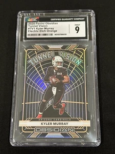 2020 Panini Obsidian Tunnel Vision Kyler Murray Electric Etch Orange 24/25 CGC 9 - Picture 1 of 2