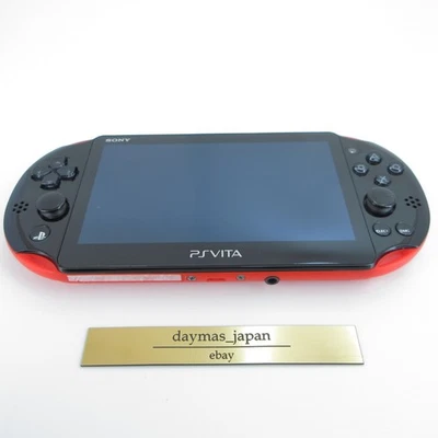 【Excelente】 Consola modelo Sony PS Vita PCH-2000 roja/negra solo #Ret0905/0 Foto 1 de 4