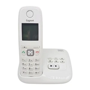Gigaset AS405 Telefon Słuchawka biała + Sekretarka AB Stacja bazowa Baza - Zdjęcie 1 z 6