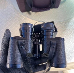 Vintage Bushnell Ensign 7x35 Focus Wide Angle Binoculars 500ft 1000yds w/ Case - Picture 1 of 10