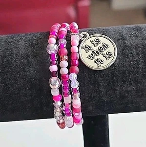 Michele's Attic Seed Bead & Charm Bracelets (3PCS) - It Is What It Is 961128 - Picture 1 of 3