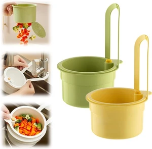 Press to Open the Waste Basket, Self-Cleaning Kitchen Sink Food Waste Catcher - Picture 1 of 13