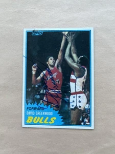 1981-82 Topps #67 Chicago Bulls David Greenwood Autograph JSA Cert. - Picture 1 of 4