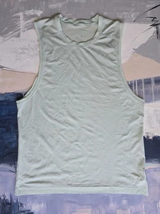 Camiseta sin mangas Lululemon Metal Tech Vent para hombre rendimiento sin mangas verde talla mediana - Imagen 1 de 3