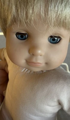 Vintage 2002 American Girl Pleasant Co Bitty Baby Boy Twin Blond Blue Eye Doll - Image 1 of 4