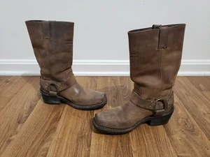 Vintage Harley-Davidson HUSTIN Harness Boots Brown Womens Size 7.5 Stock 85356 - Picture 1 of 16
