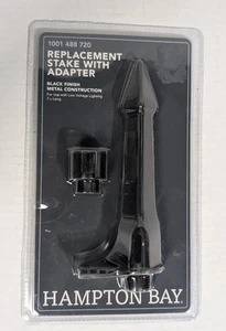 METAL CONSTRUCTION Hampton Bay Replacement Stake With Adapter 1001 488 720 Black - Picture 1 of 4