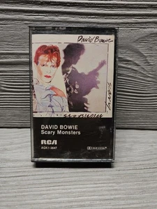 DAVID BOWIE Scary Monsters 1980 Cassette Tape RCA AQK 3647 Ashes To Ashes - Foto 1 di 7
