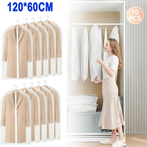 10 Stk Kleidersäcke Kleidersack Kleiderhülle Kleiderschutz Schutzhülle 60x120 cm - Bild 1 von 18