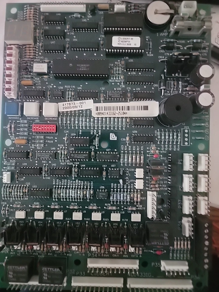 Liebert 4D14331G3, Rev. 3 Control Board - Image 1 of 1