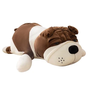 Almohada de peluche gigante para perro 23,6" animal de peluche súper suave - marrón abrazo pillo... - Imagen 1 de 7