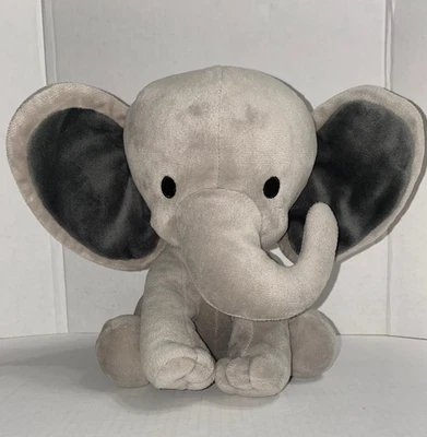 Bedtime Originals Gray Baby Elephant Plush 9"H Plush Stuffed Animal Toy So Soft! - Image 1 of 4