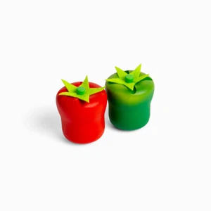 Bigjigs Toys Wooden Play Food Pepper (Pack of 2) Pretend Roleplay Kitchen - Picture 1 of 1