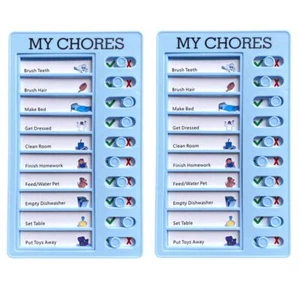 2 Pcs Chore Chart for Adults to do List My Chores Checklist Task Board Slidin... - Picture 1 of 7