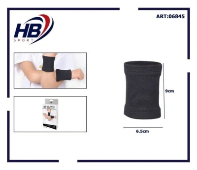 Polsiera Fascia Polso Elastica Tutore Per Bambini Nero 06845 - Immagine 1 di 2