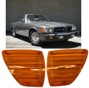Pair of Indicator Lenses fits Mercedes R107 380SL 450SL 450SLC 560SL - Picture 1 of 1