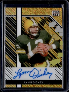 LYNN DICKEY 2024 Leaf Collective Gold Shimmer automático #1/1 Green Bay Packers - Imagen 1 de 2