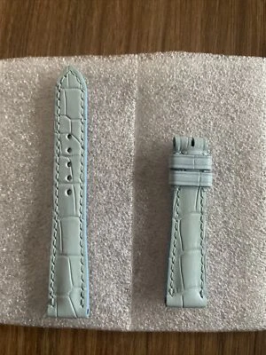 New Authentic Roger Dubuis Blue 14-12mm Leather Strap (S) Foto 1 de 4