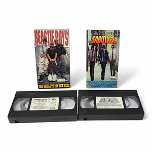 90s Beastie Boys Sabotage & Skills to Pay the Bills VHS Tape Lot Capitol Records - Imagen 1 de 17
