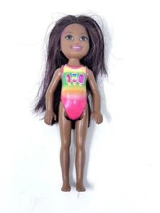 Barbie Mattel Chelsea Beach Doll 6" Kids Toy Swimsuit - Picture 1 of 2