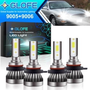 Kit combinado de 4 bombillas LED blancas haz alto/bajo para Buick LeSabre 2000-2005 - Imagen 1 de 8