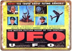 Ufo Vintage Movie Poster Old Retro Look Metal Sign MP4749 - Picture 1 of 2