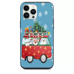 Funda de teléfono de diseño para autobús de Santa en Navidad con regalos para iPhone 7 8 X XS XR SE - Imagen 1 de 31