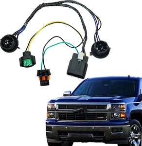 Headlight Wiring Harness Socket for 2007-2014 Chevy Silverado GMC Sierra 1500 - Picture 1 of 12