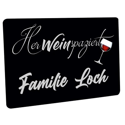 Fussmatte - HerWEINspaziert Wunschname - Bild 1 von 4