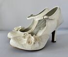 RARE Ruby Shoo Emily in Silver/White Size 6/39 &amp; IMMACULATE &amp; STUNNING SHOE