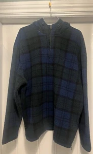 Authentic Nautica Faux Shearling Quarter Zip Hoodie XXL - Bild 1 von 6