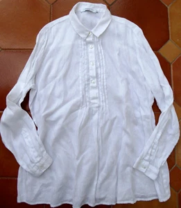 JOHN LEWIS White Linen Shirt £49 - UK 14 - 100% linen - Picture 1 of 12