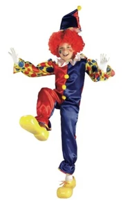 Kids Bubbles the Clown Circus Carnival Halloween Costume Large - Picture 1 of 1