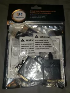Cable Matters 2-Pack Gold Plated DisplayPort to DVI Male to Female Adapter NEW - Picture 1 of 4