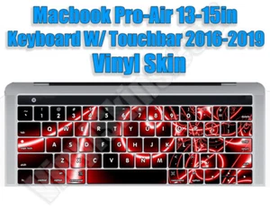 Any 1 Vinyl Skin for the Macbook Pro/Air 13-15" Keyboard w/ Touchbar (2016-2019) - Picture 1 of 10
