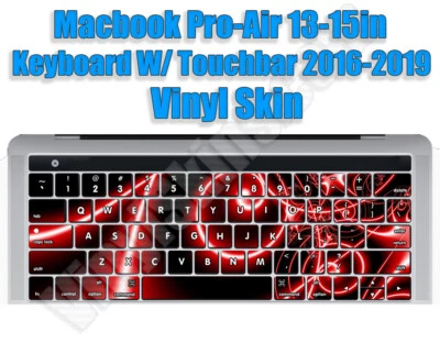 Any 1 Vinyl Skin for the Macbook Pro/Air 13-15" Keyboard w/ Touchbar (2016-2019) - Image 1 of 4