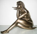 Erotik Deko Figur Handkuss Sammlerfigur Frau sexy bronziert Akt Veronese 14cm
