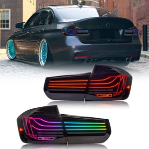 RGB LED Tail Light Brake Lamp Turn Signal For BMW 3 Series F30 F80 Sedan 2013-18 - Picture 1 of 11