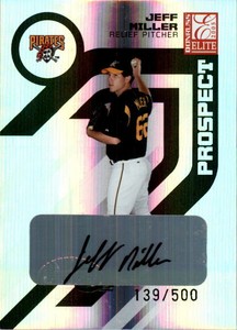 2005 (PIRATES) Donruss Elite #200 Jeff Miller AU/500 RC
