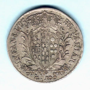Italy - Naples. 1785-BP/C-CC, 100 Grana.. F+/aVF - Picture 1 of 2