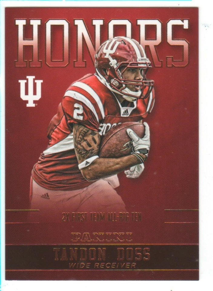 2016 Panini Collegiate Indiana Honors #TDIU Tandon Doss - Flat S/H - Image 1 of 1