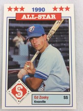 1990 Southern League All Stars Baseball Card #13-Ed Zosky, Knoxville Blue Jays