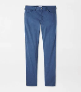 ***NUEVO CON ETIQUETAS*** Pantalón Peter Millar Satén Cinco Bolsillos - Azul Marino - Imagen 1 de 1