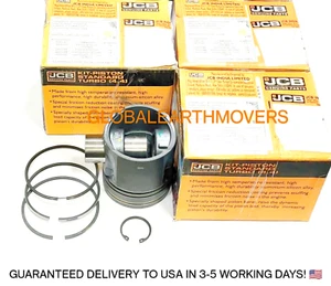 JCB BACKHOE GENUINE JCB PISTON KIT STD. TURBO 4 PC (PART# 320/09211 A 320/09249) - Picture 1 of 8
