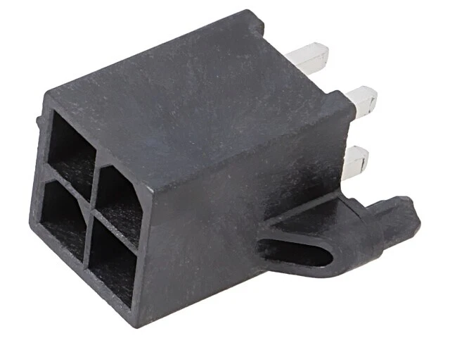 46207-0004 Mini-Fit Jr LCP Vert. Hdr pegs 4ckt Tin MOLEX - Image 1 of 1